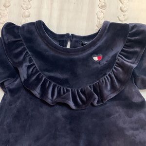 Tommy Hilfiger. 12 month baby sweater/dress. Velvet blue. NWT.